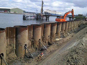 21,000 toneladas tubular estaca prancha enviadas para o porto de Manzanillo, no México.